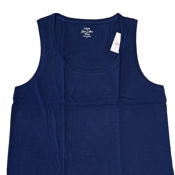 NWT J. Crew Antique Navy Vintage Slub Cotton Tank - SIZE M - Picture 2 of 9